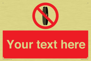 Custom Do Not Change Grinding Wheel Sign